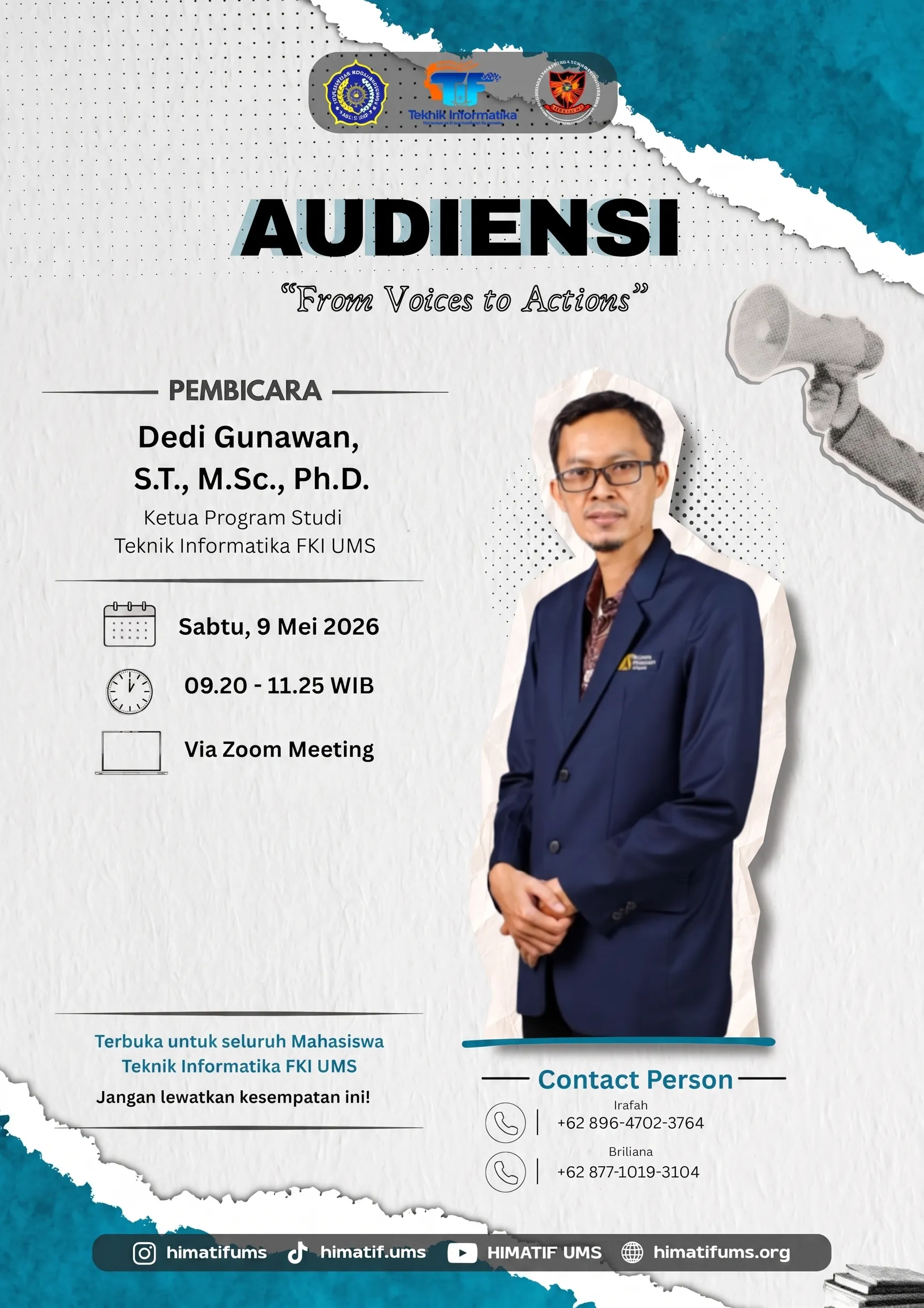 AUDIENSI Teknik Informatika — “From Voices to Actions”